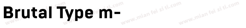Brutal Type m字体转换